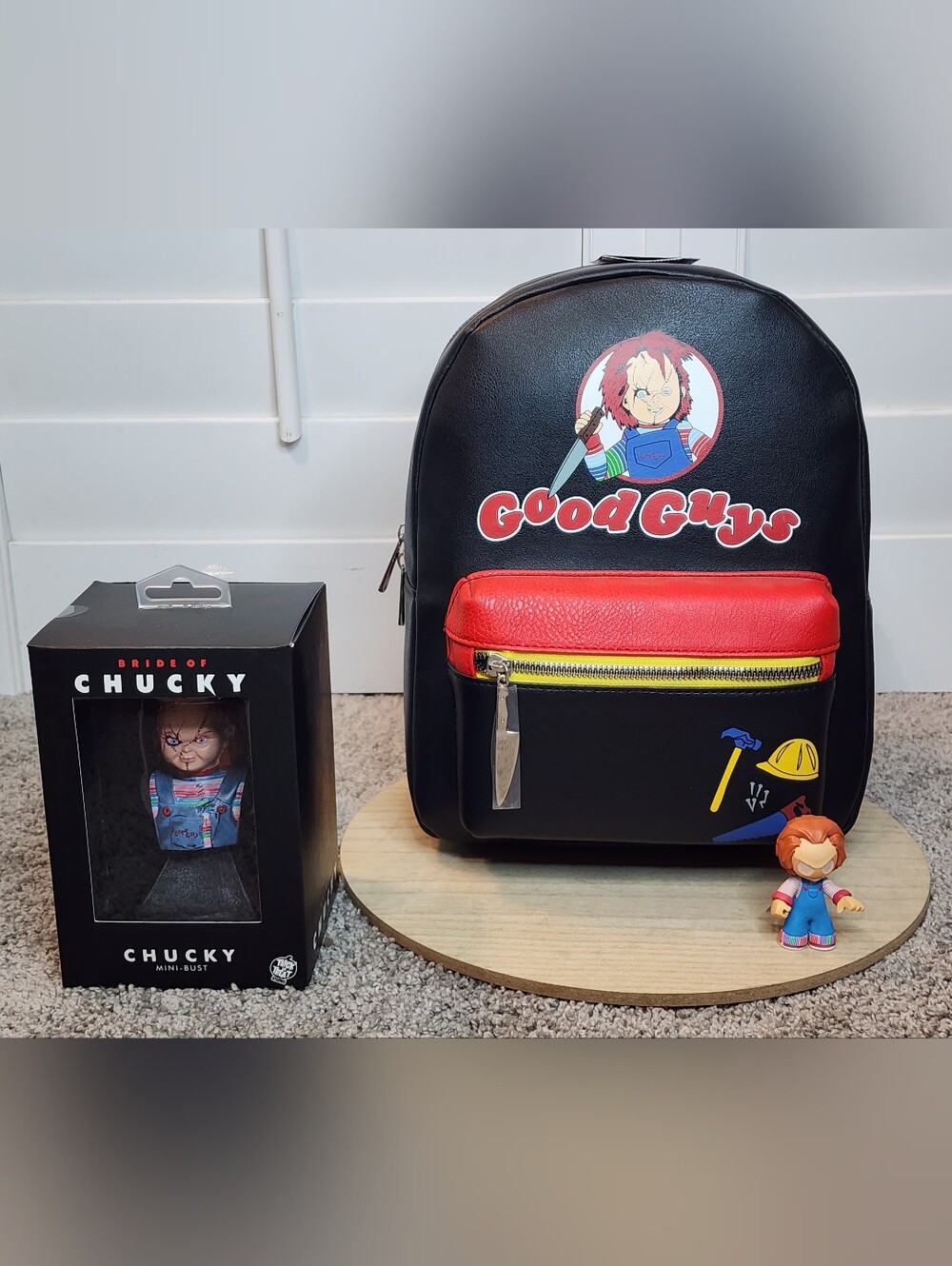 New Chucky Good Guys Backpack, Bride Of Chucky Mini Bust, & Mini Vinyl Figure